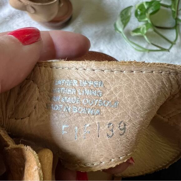 Miz Mooz Fifi Tan Leather Embellished Sandals - Picture 11 of 11